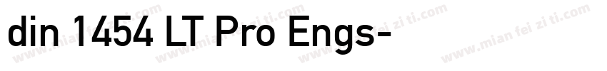din 1454 LT Pro Engs字体转换